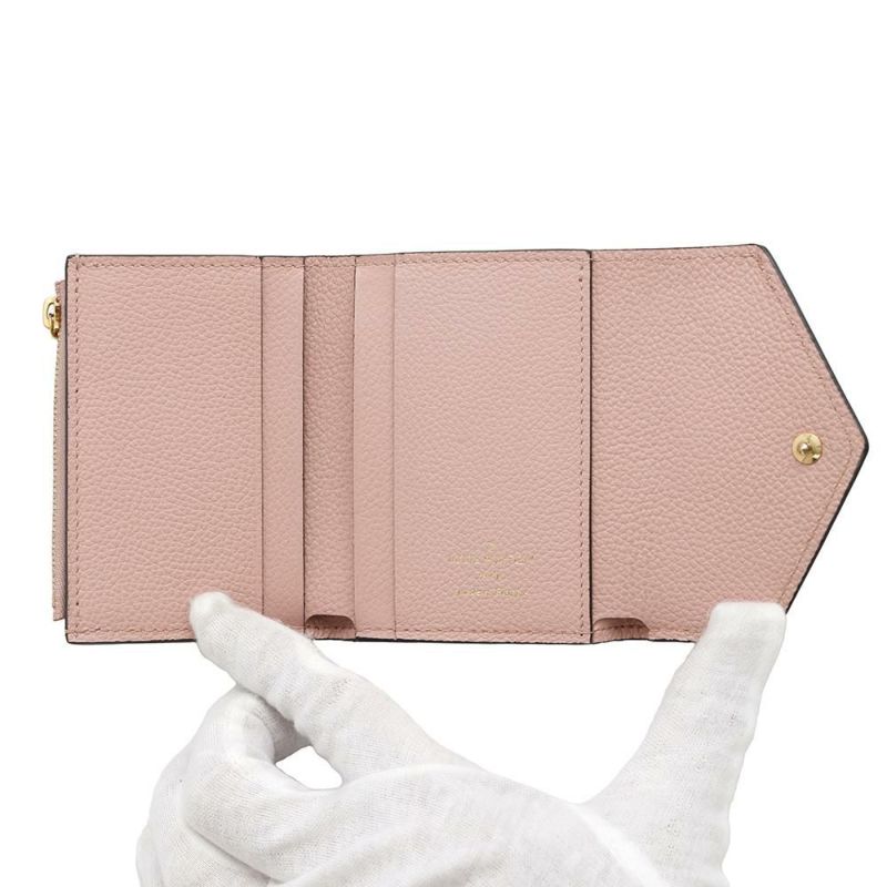 ルイヴィトン 三つ折り財布 モノグラム・アンプラント ポルトフォイユ・ゾエ M62936 LOUIS VUITTON コンパクト ピンク
