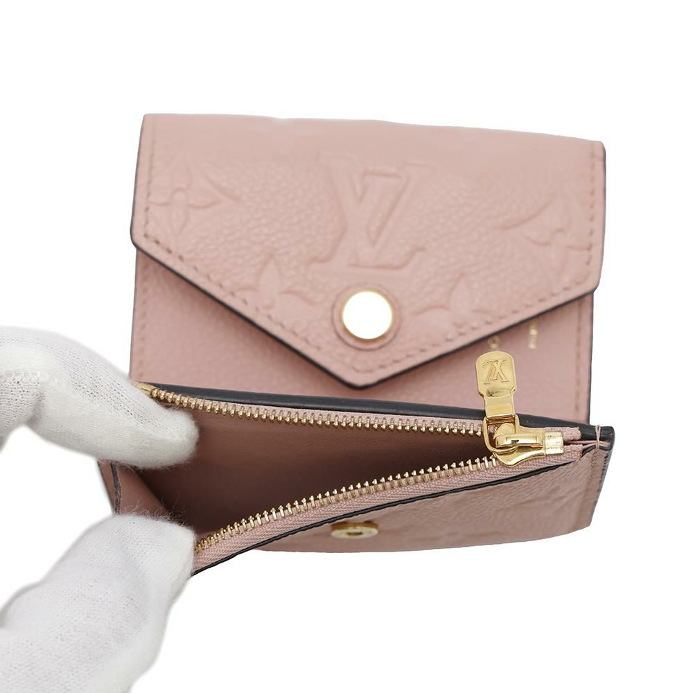 ルイヴィトン 三つ折り財布 モノグラム・アンプラント ポルトフォイユ・ゾエ M62936 LOUIS VUITTON コンパクト ピンク