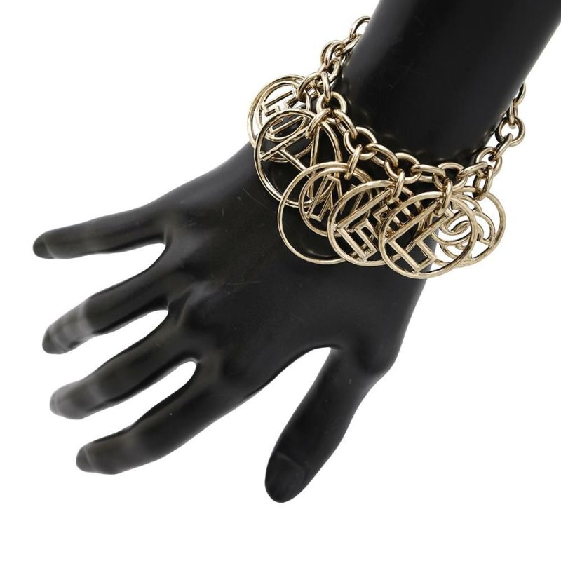 シャネル ブレスレット ココマーク ロゴ サークル メタル B17C CHANEL アクセサリー