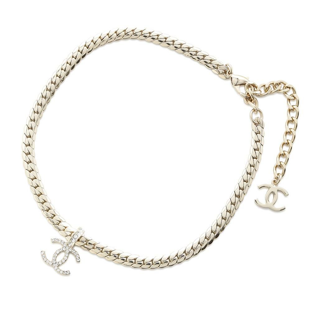 シャネル ネックレス ココマーク ラインストーン メタル B24P CHANEL チェーン アクセサリー