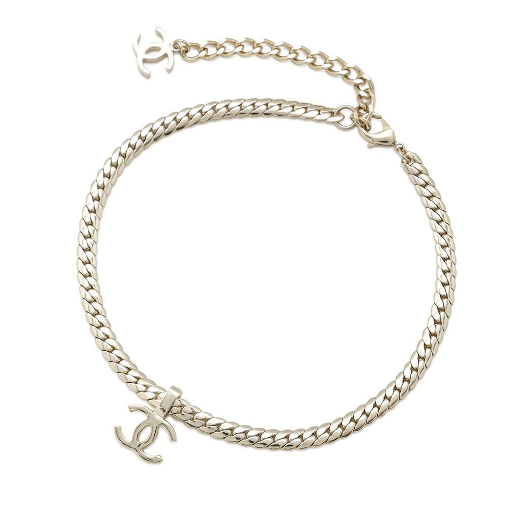 シャネル ネックレス ココマーク ラインストーン メタル B24P CHANEL チェーン アクセサリー
