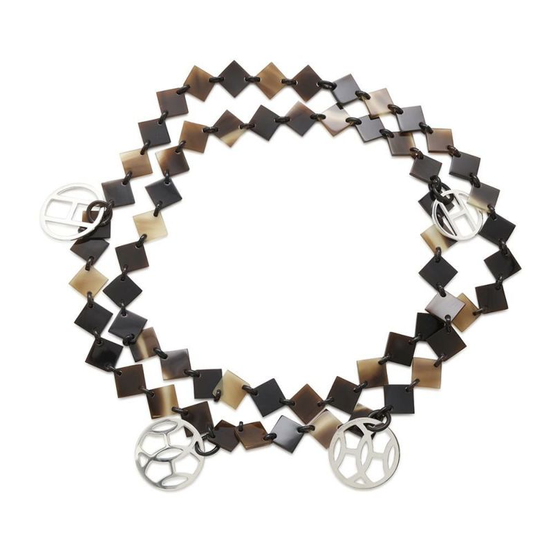 エルメス ネックレス Diva ディーヴァ バッファローホーン 水牛 HERMES ペンダント アクセサリー