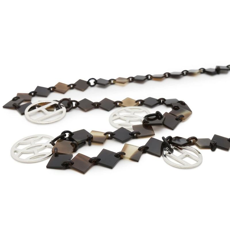 エルメス ネックレス Diva ディーヴァ バッファローホーン 水牛 HERMES ペンダント アクセサリー