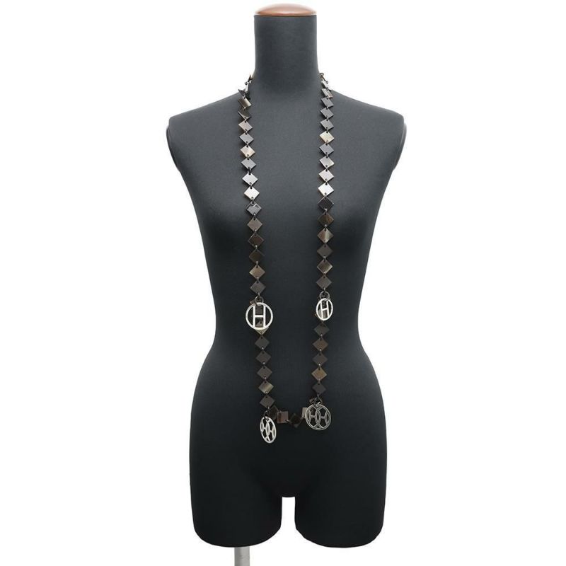 エルメス ネックレス Diva ディーヴァ バッファローホーン 水牛 HERMES ペンダント アクセサリー