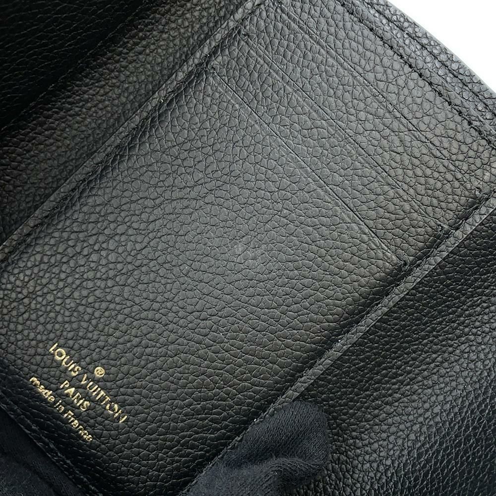 ルイヴィトン 三つ折り財布 モノグラム・アンプラント ポルトフォイユ・ヴィクトリーヌ M64060 LOUIS VUITTON 黒 ブラック