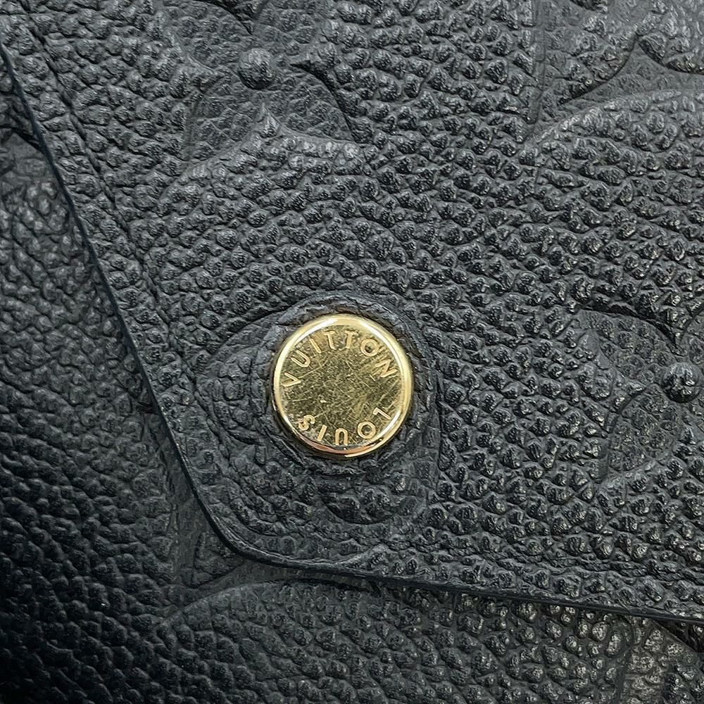 ルイヴィトン 三つ折り財布 モノグラム・アンプラント ポルトフォイユ・ヴィクトリーヌ M64060 LOUIS VUITTON 黒 ブラック