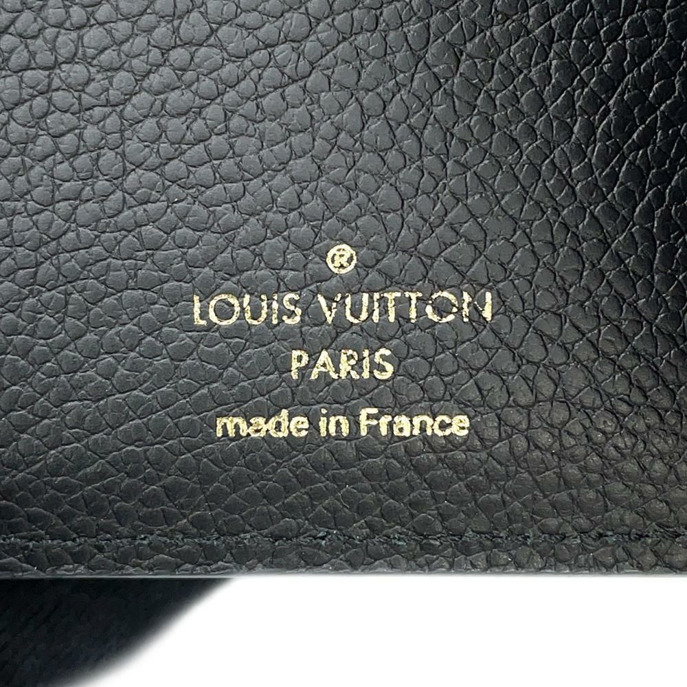 ルイヴィトン 三つ折り財布 モノグラム・アンプラント ポルトフォイユ・ヴィクトリーヌ M64060 LOUIS VUITTON 黒 ブラック