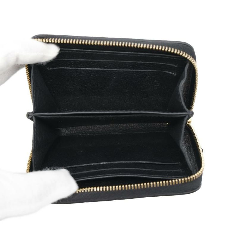 ルイヴィトン コインケース モノグラム・アンプラント ジッピー・コインパース M60574 LOUIS VUITTON 小銭入れ 黒 ブラック