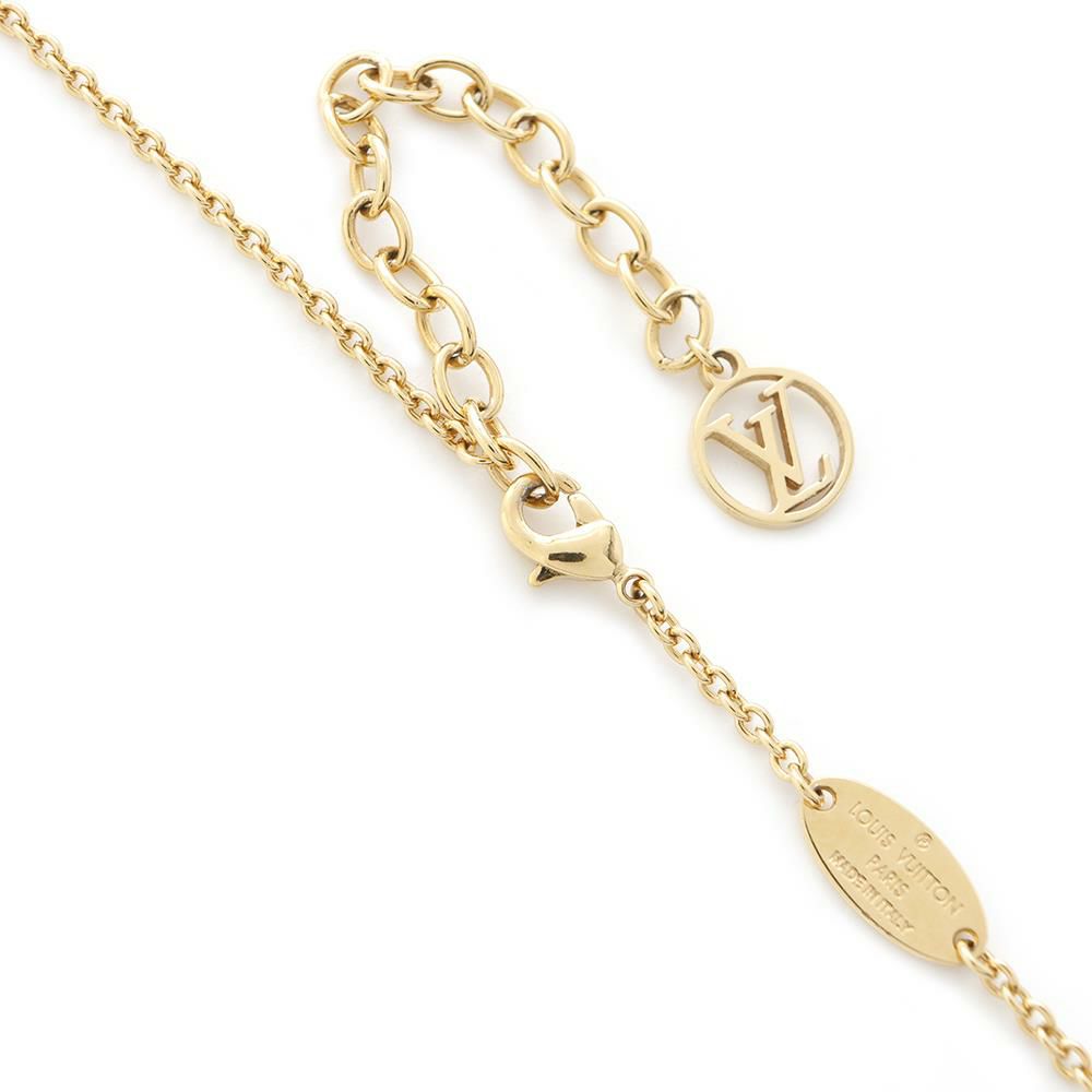 ルイヴィトン ネックレス モノグラム フラワー コリエ LV アイコニック メタル ラインストーン M00596 LOUIS VUITTON アクセサリー