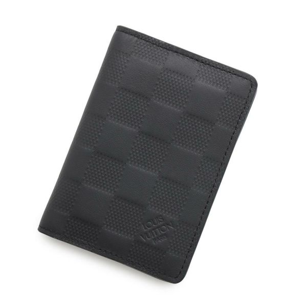 ルイヴィトン カードケース ダミエ・アンフィニ オーガナイザー・ドゥ ポッシュ N63197 LOUIS VUITTON ブラック 黒