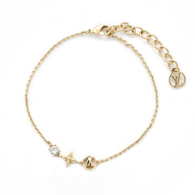 ルイヴィトン ブレスレット モノグラム・フラワー ブラスレ・プティ ルイ M00374 LOUIS VUITTON LVサークル ストラス