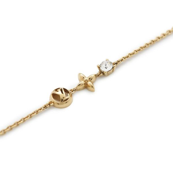 ルイヴィトン ブレスレット モノグラム・フラワー ブラスレ・プティ ルイ M00374 LOUIS VUITTON LVサークル ストラス