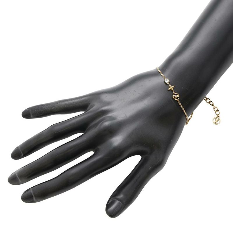 ルイヴィトン ブレスレット モノグラム・フラワー ブラスレ・プティ ルイ M00374 LOUIS VUITTON LVサークル ストラス