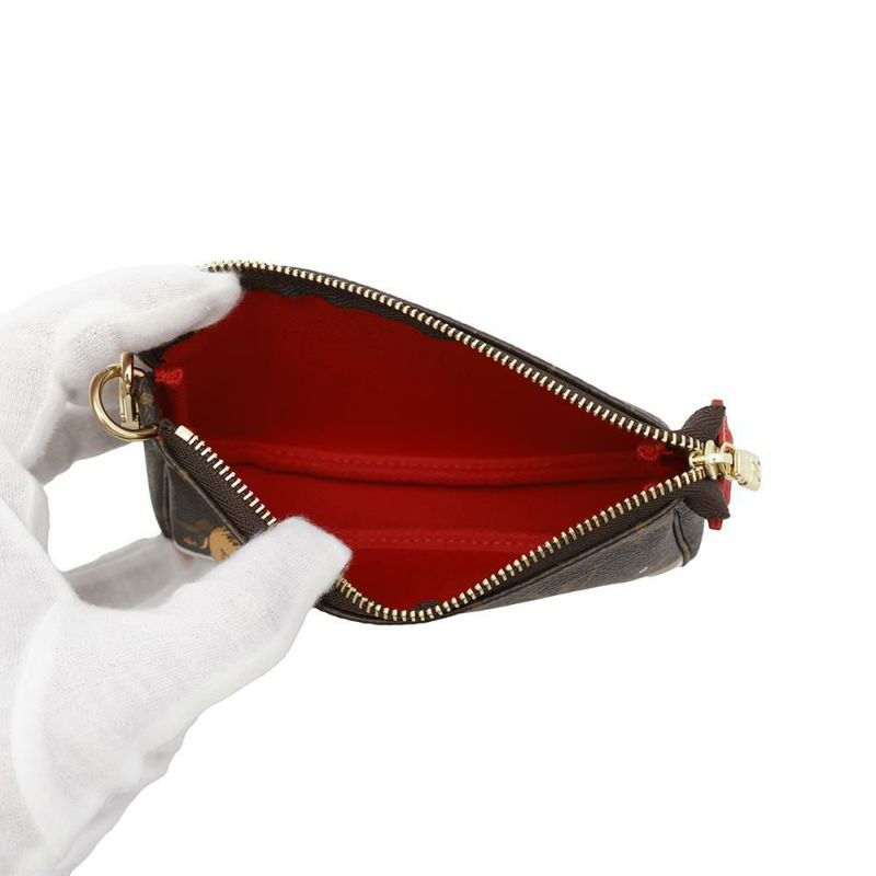 ルイヴィトン ポーチ モノグラム ミニ・ポシェット・アクセソワール M63830 LOUIS VUITTON ライオン