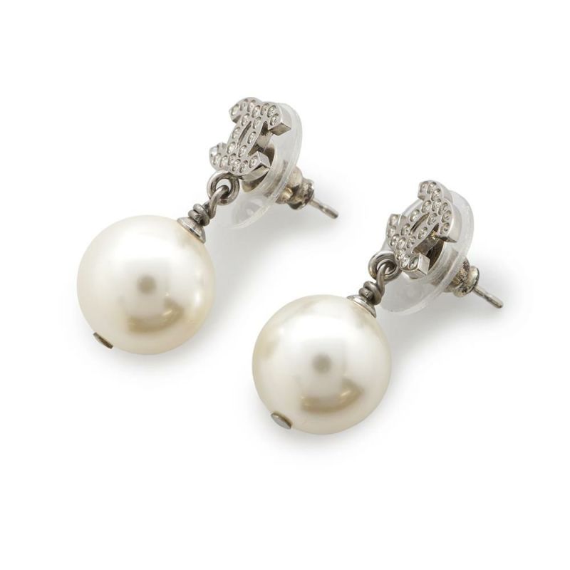 シャネル ピアス ココマーク ラインストーン フェイクパール A22 V A36138 CHANEL アクセサリー