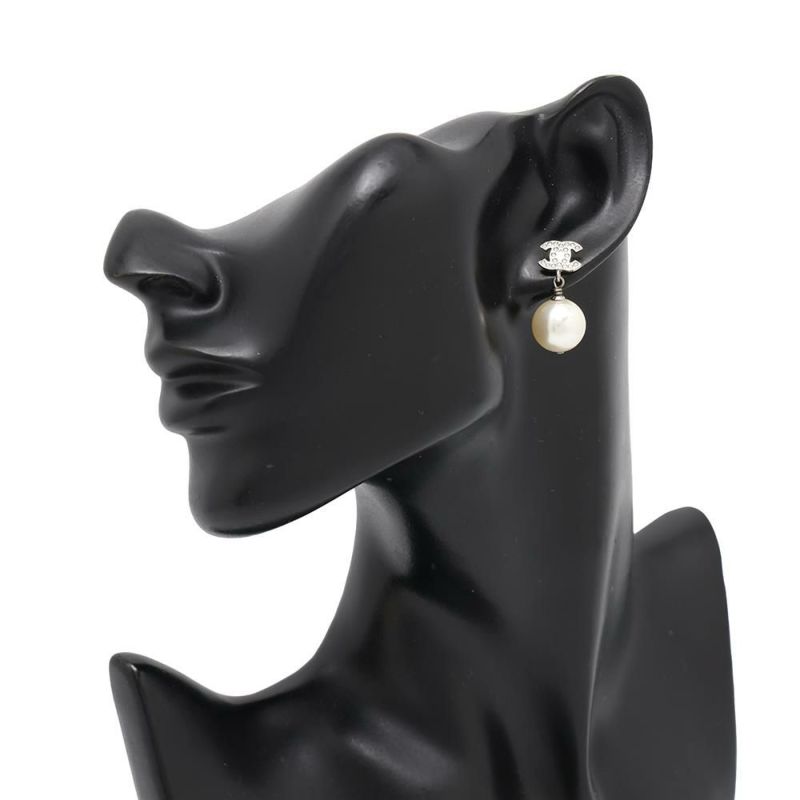 シャネル ピアス ココマーク ラインストーン フェイクパール A22 V A36138 CHANEL アクセサリー