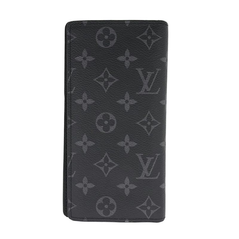 ルイヴィトン 長財布 モノグラム・エクリプス ポルトフォイユ・ブラザ M61697 LOUIS VUITTON ブラック 黒