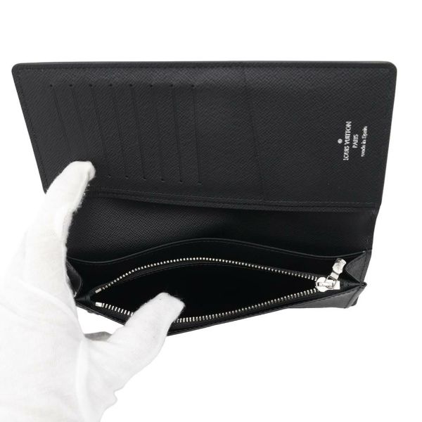 ルイヴィトン 長財布 モノグラム・エクリプス ポルトフォイユ・ブラザ M61697 LOUIS VUITTON ブラック 黒