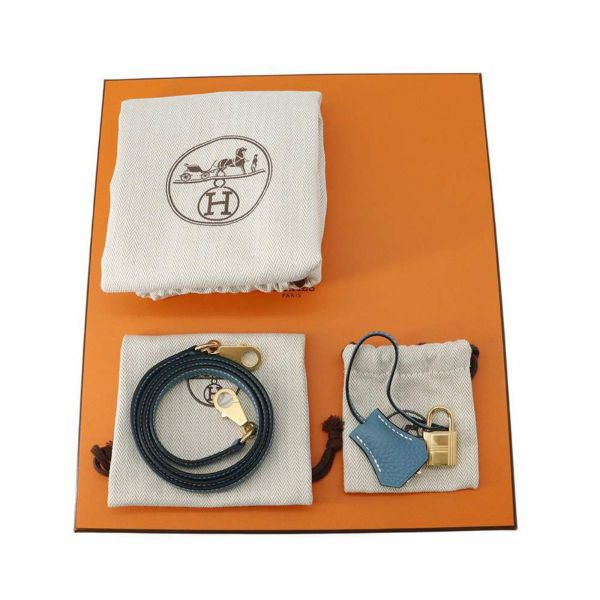 エルメス ハンドバッグ ケリー25 内縫い ニューブルージーン/ゴールド金具 トゴ W刻印 HERMES Kelly 2wayバッグ