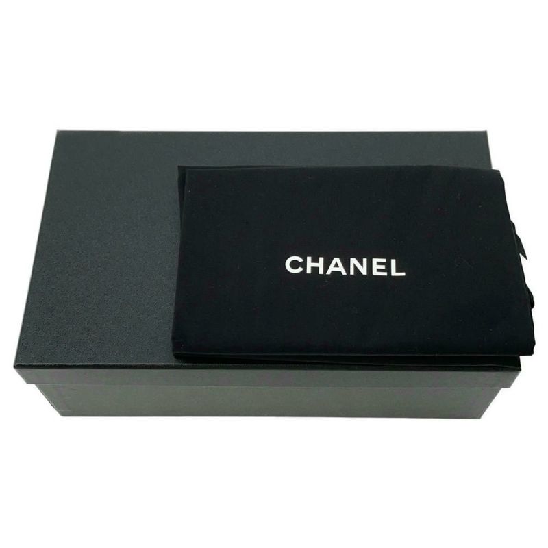 シャネル パンプス ココマーク レザー バレエシューズ レディースサイズ38C G02819 CHANEL 靴 黒