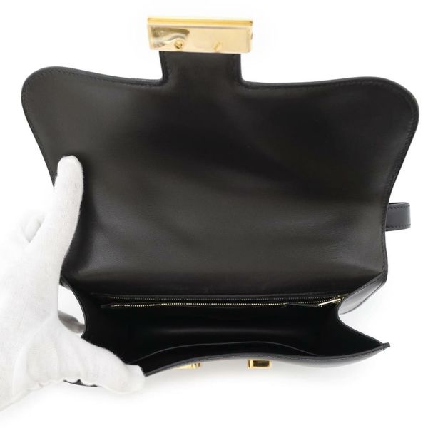 エルメス ショルダーバッグ コンスタンス23 ブラック/ゴールド金具 ボックスカーフ 〇W刻印 黒