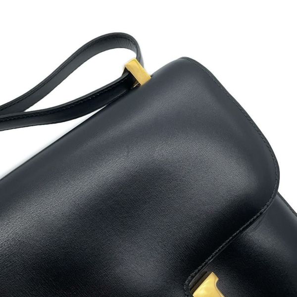 エルメス ショルダーバッグ コンスタンス23 ブラック/ゴールド金具 ボックスカーフ 〇W刻印 黒