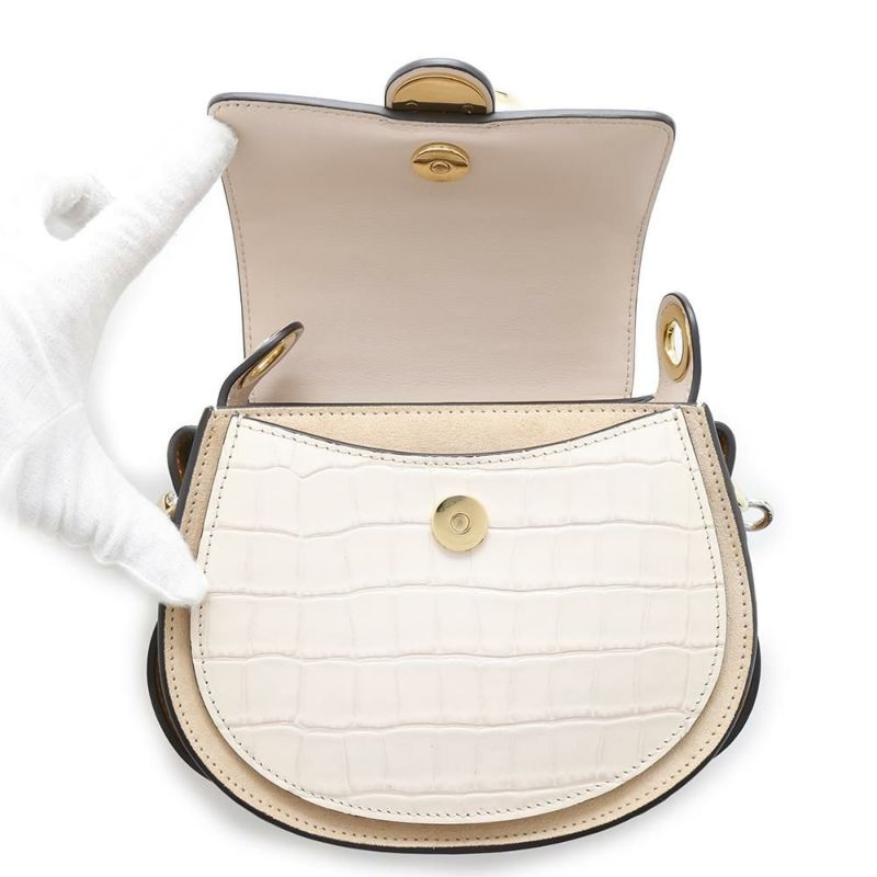 クロエ ハンドバッグ テス TESS スモール クロコ型押しレザー CHC19SS153A876J5 Chloe 2way