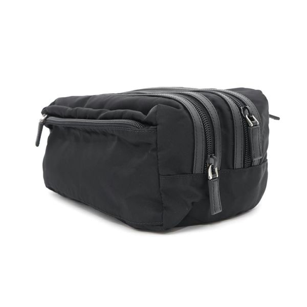 プラダ ポーチ Re-Nylon トラベルポーチ ナイロン 2NA030 PRADA 小物入れ 黒 旅行
