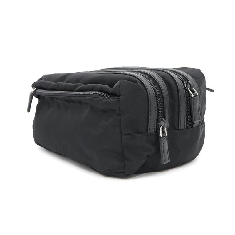 プラダ ポーチ Re-Nylon トラベルポーチ ナイロン 2NA030 PRADA 小物入れ 黒 旅行