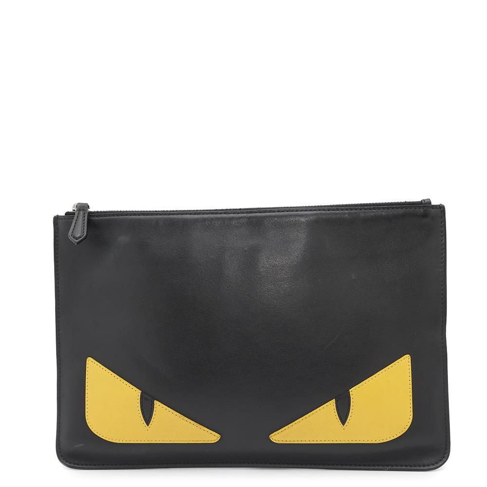 フェンディ クラッチバッグ モンスター バグズ アイ スリム クラッチ  