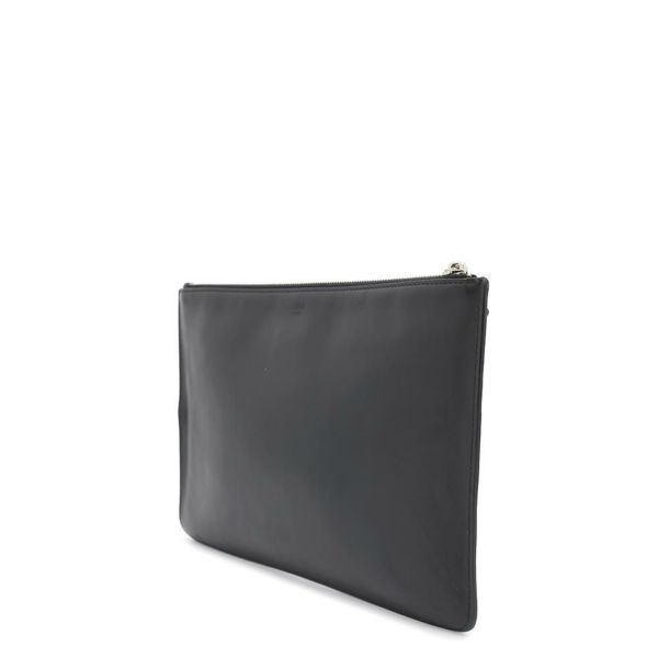 フェンディ クラッチバッグ モンスター バグズ アイ スリム クラッチ 7N0078 FENDI セカンドバッグ 黒