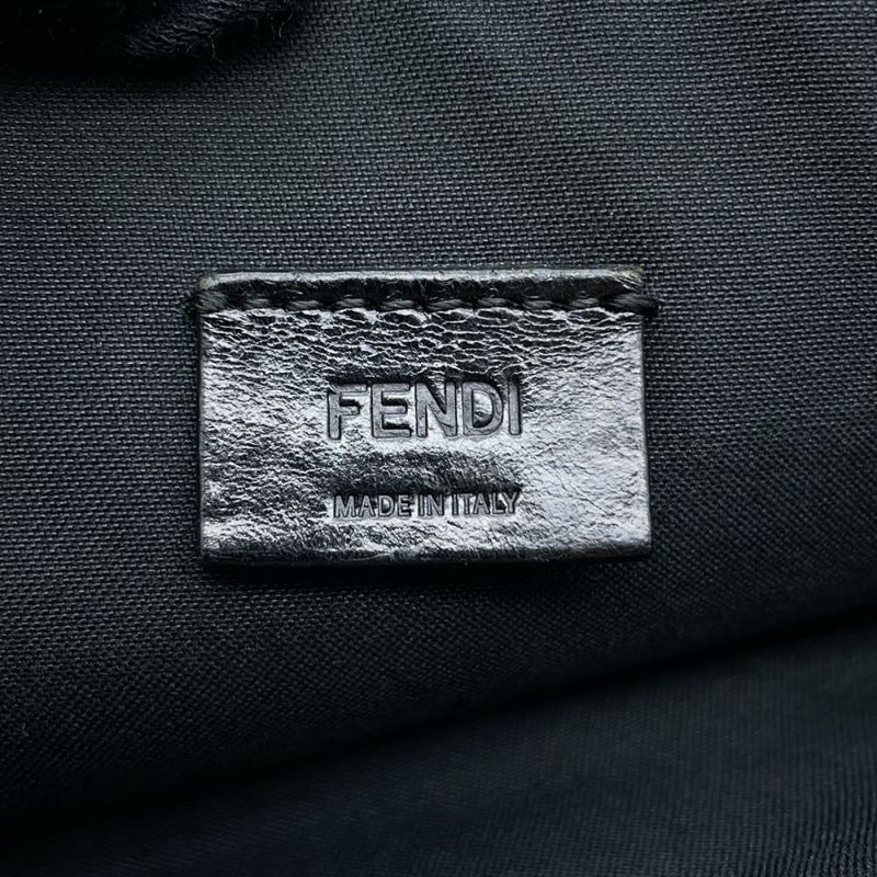 フェンディ クラッチバッグ モンスター バグズ アイ スリム クラッチ 7N0078 FENDI セカンドバッグ 黒