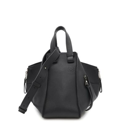 LOEWE 黒 レザー トートバッグ エンボスロゴ