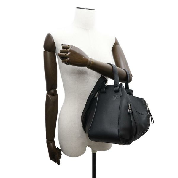 ロエベ ハンドバッグ ハンモック スモール レザー 387.30.S35 LOEWE 2way 黒