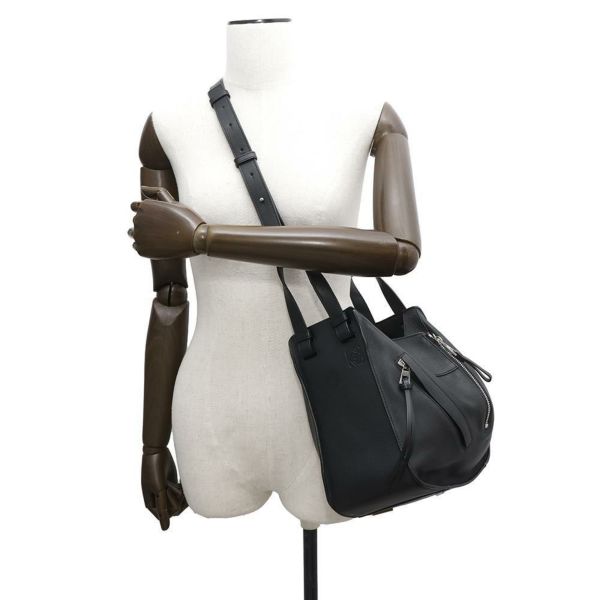 ロエベ ハンドバッグ ハンモック スモール レザー 387.30.S35 LOEWE 2way 黒
