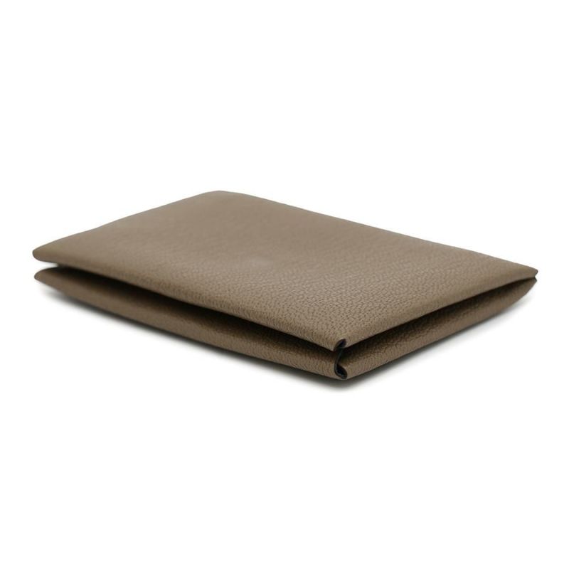 エルメス カードケース カルヴィ エトゥープ エプソン B刻印 HERMES 名刺入れ