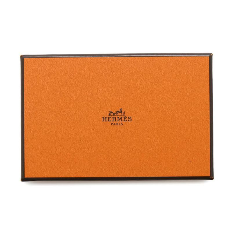 エルメス カードケース カルヴィ エトゥープ エプソン B刻印 HERMES 名刺入れ