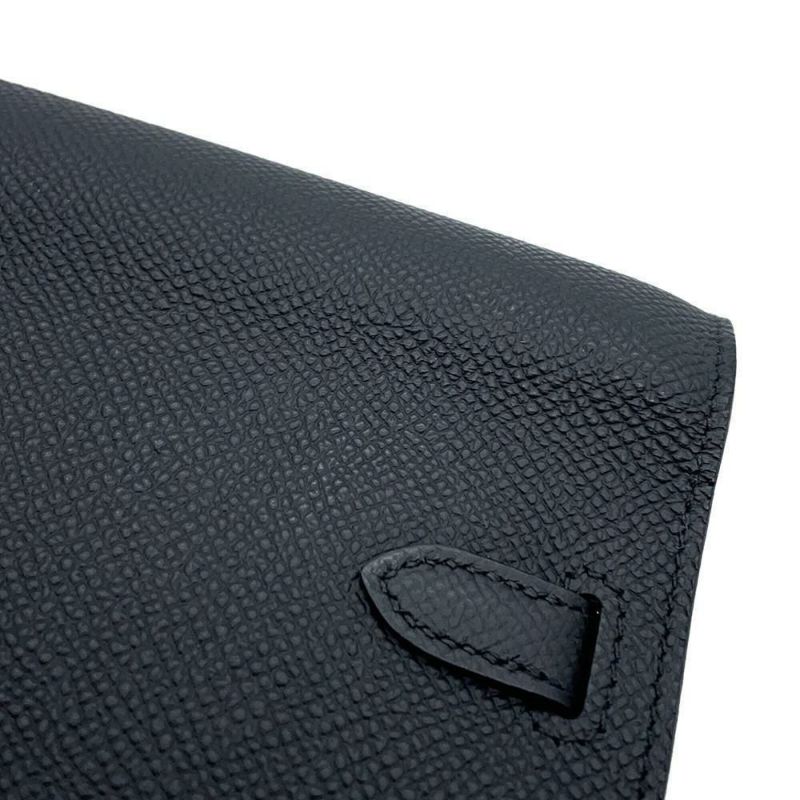 エルメス ケリーウォレット ロング トゥーゴー ブラック/ゴールド金具 エプソン B刻印 HERMES 黒