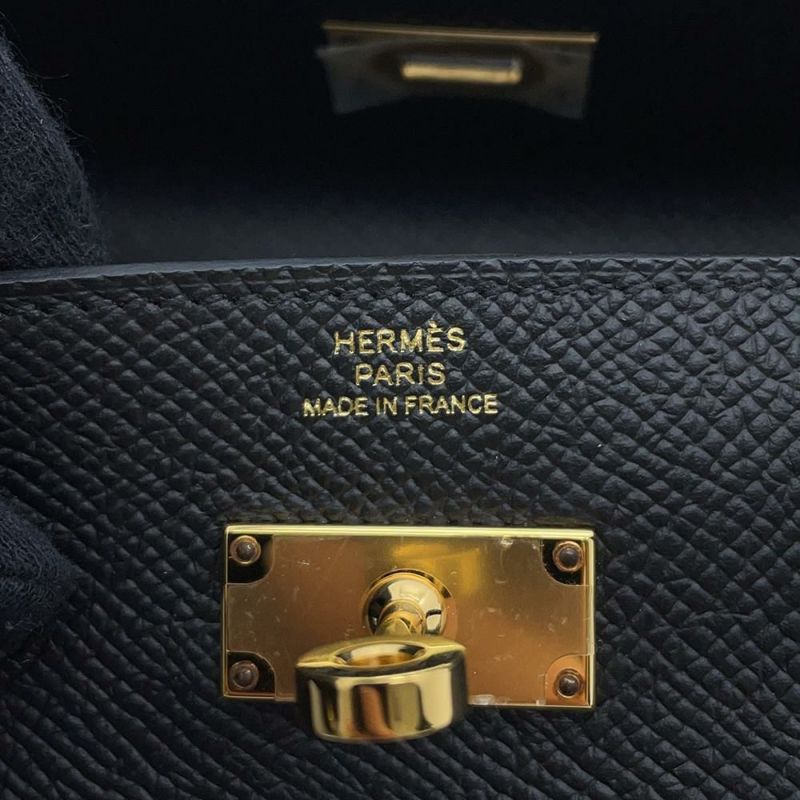 エルメス ケリーウォレット ロング トゥーゴー ブラック/ゴールド金具 エプソン B刻印 HERMES 黒