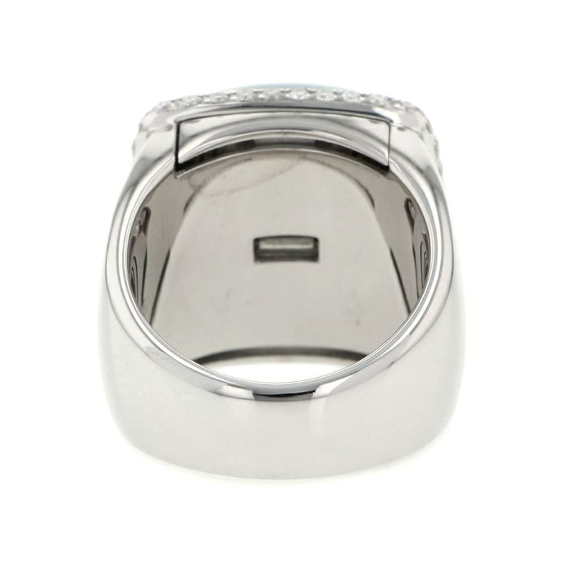 フレッド リング パン ドゥ スークル ラージ ブルーロンドントパーズ 18.5ct/ダイヤ 0.65ct/アメシスト/シトリン/シェル K18WG サイズ50