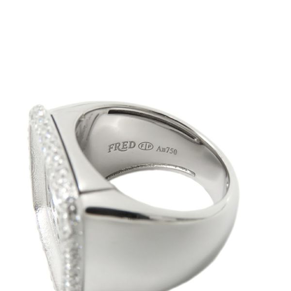 フレッド リング パン ドゥ スークル ラージ ブルーロンドントパーズ 18.5ct/ダイヤ 0.65ct/アメシスト/シトリン/シェル K18WG サイズ50