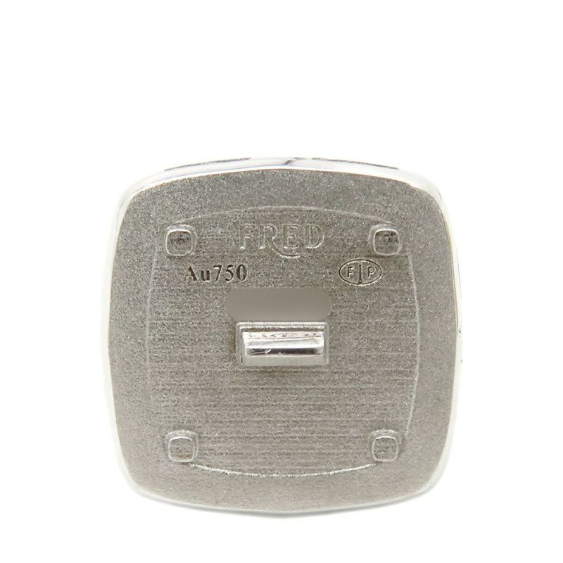 フレッド リング パン ドゥ スークル ラージ ブルーロンドントパーズ 18.5ct/ダイヤ 0.65ct/アメシスト/シトリン/シェル K18WG サイズ50