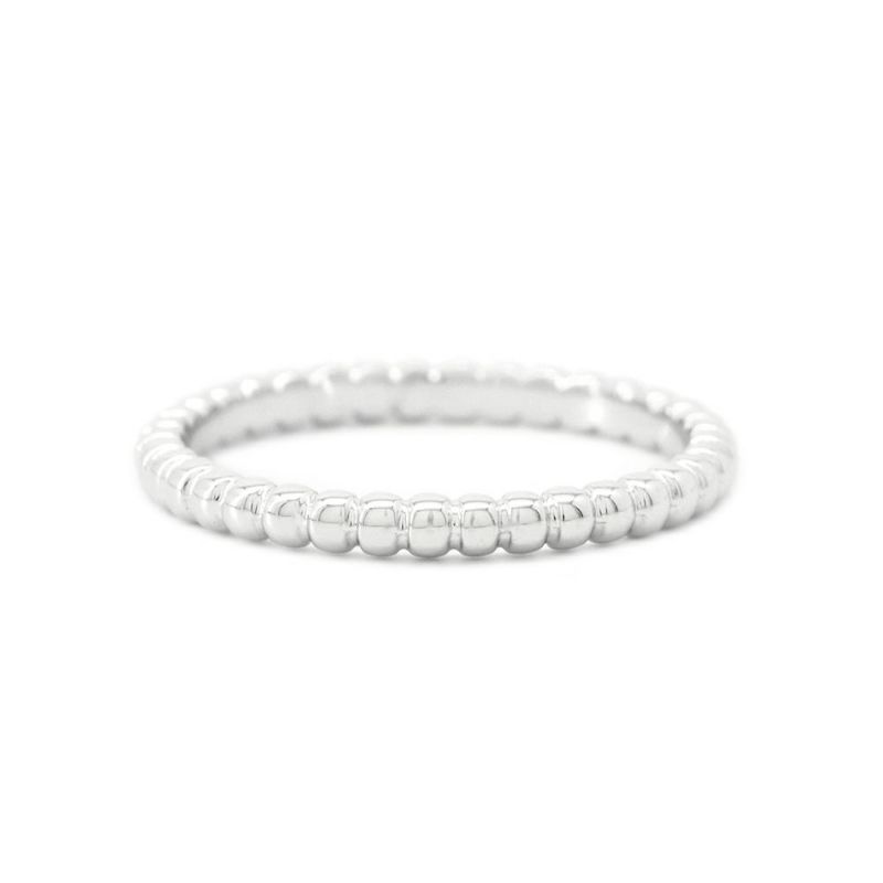 ヴァンクリーフ&アーペル リング ペルレ ゴールドパール リング スモール K18WGホワイトゴールド サイズ53 VCARPJME00 指輪