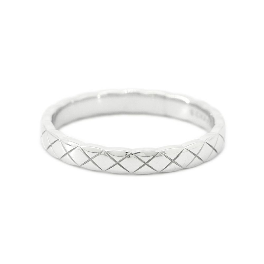 シャネル リング ココ クラッシュ リング ミニ K18WGホワイトゴールド リングサイズ62 J11793 CHANEL 指輪 ジュエリー