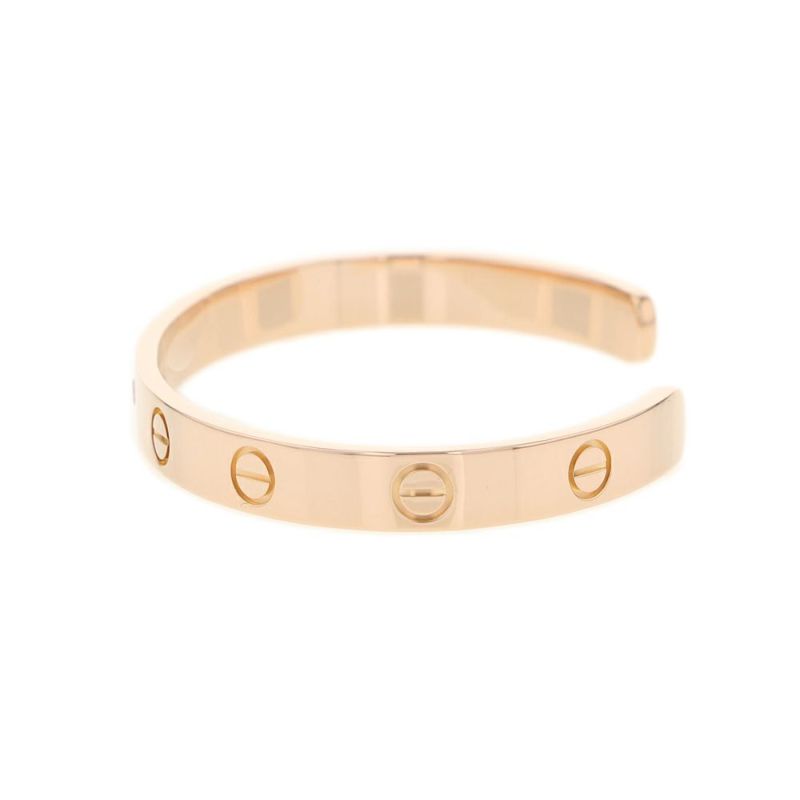 カルティエ ブレスレット ラブ オープン バングル ピンクサファイヤ 1P K18PGピンクゴールド サイズ16 Cartier ジュエリー