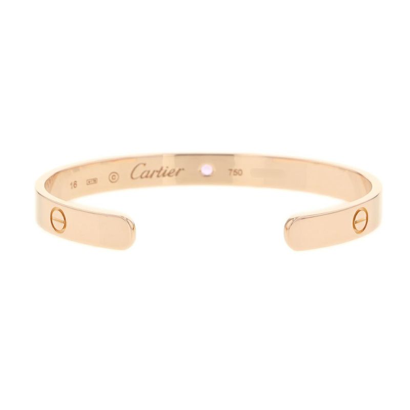 カルティエ ブレスレット ラブ オープン バングル ピンクサファイヤ 1P K18PGピンクゴールド サイズ16 Cartier ジュエリー