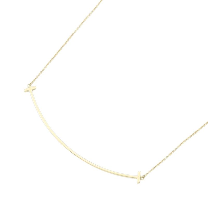 ティファニー ネックレス Tスマイル ペンダント ラージ K18YGイエローゴールド 60011652 Tiffany&Co. ジュエリー