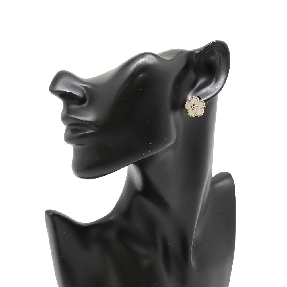 ヴァンクリーフ&アーペル ピアス ラッキー スプリング イヤリング プラムブロッサム マザーオブパール K18PG VCARP7RU00