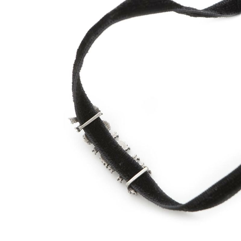 ディオール チョーカー J'ADIOR ラインストーン ベロア メタル Christian Dior ネックレス 黒