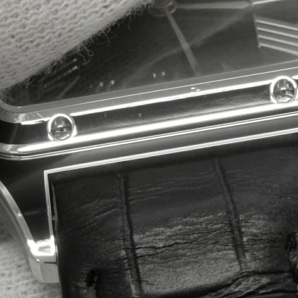 カルティエ サントス デュモン LM WSSA0046 Cartier 腕時計 黒文字盤